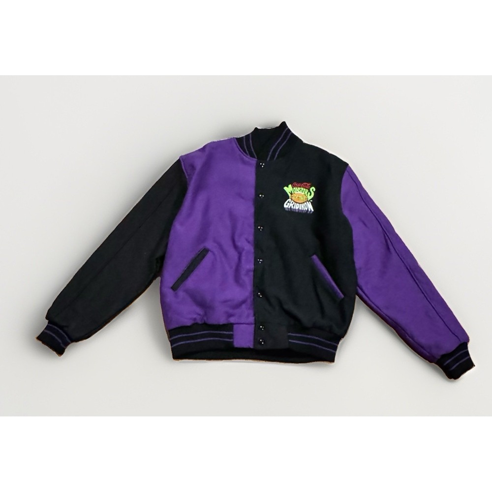 Vintage Coca Cola Monsters Of The Gridiron Varsity Jacket XL NFL Promo Employee